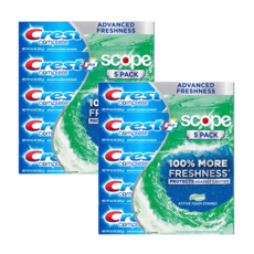 크레스트 컴플리트 플러스 스코프 화이트닝 미백 치약 (Crest Complete + Scope Advanced Active Foam Toothpaste), 10개, 232g