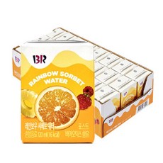 배스킨라빈스 과즙워터 레인보우샤베트 120ml x 24개입_MC, [단일상품], 0l