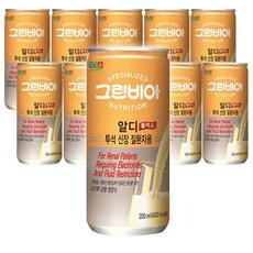 그린비아 알디플러스 투석 신장질환 환자용 균형 영양식 환자식, 10개입, 200ml