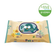 스프링클 푸티슈 프리미엄 휴대용 비데물티슈 10매x1팩 (70gsm), 휴대용 10매X1팩