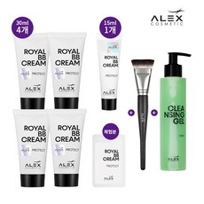 [VIP패키지] 알렉스 로얄BB 30ml 4개+15ml 1개+클렌저+브러쉬