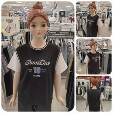 [에꼴리에] 24년 여름신상! #낙낙한핏! 조끼 레이어드 반팔티# 인기최고! 주니어 여아용! 쿨 분또 소재로 시원하고 편안하며 멋스럽고 활동적인 5부 스포티 조끼레이어드 반팔티