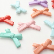비즈공예재료 파스텔얇은리본비즈10p, 단품