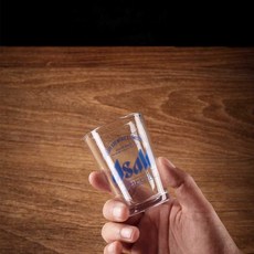 한입 맥주컵 일본 아사히 맥주잔 술잔 소맥 미니 글라스, 1개