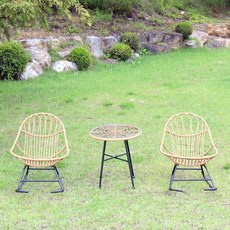 2인용라탄야외흔들의자