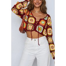 에스닉크로쉐가디건