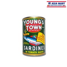 필리핀 YOUNGS TOWN 정어리 토마토소스 통조림 캔 155g / SARDINES IN TOMATO SAUCE 사딘 영스타운, 1개