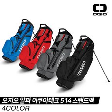 [캘러웨이코리아 정품] 오지오 알파 아쿠아테크 514 (ALPHA AQUA TECH) 하이브리드 스탠드백 [4COLORS][남녀공용], 레드