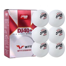 탁구공 프리미엄 토너먼트레벨AMIRDE DHS 3-Star Premium 40+ Table Tennis Balls White Ping Pong Balls Tournament-Lev, 6Pack