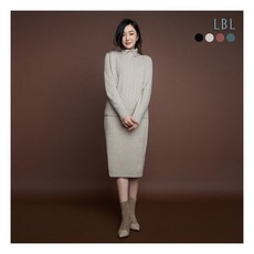 [LBL] 20FW 스페셜 비버 블렌디드 원피스+ 카라 베스트 세트