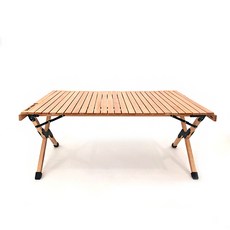 보슈 캠핑 우드 롤테이블 1200 너도밤나무 감성 캠핑테이블 차박테이블 접이식 테이블,