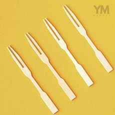 YM 일회용 나무포크 100P 대나무포크, 1개