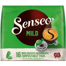 Senseo 커피 포드 부드럽고 섬세하고 부드러운 맛 새로운 디자인 6 팩 x 16, 단일상품