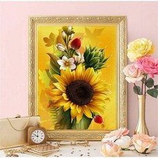 보석십자수꽃다발