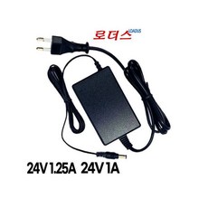 24V 1.25A 1A CCTV 전원기기 DVR 30W 국산어댑터 국산 보호회로 KC안전인증1930420