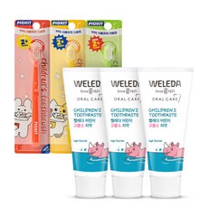 고불소 어린이 치약 60g 3개 + 픽킷 저자극 칫솔 벨레다