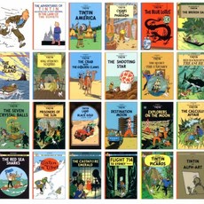 영어원서 틴틴 땡땡이의 모험 23권세트 The Adventures of TinTin