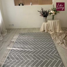 헤링본극세사거실매트
