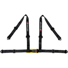 IKON MOTORSPORTS 레이싱 안전벨트 안전 자동차 모터스포츠 유니버설 2인치 폭 나일론 스트립 4포인트 버클 하네스 스포츠카 UTV ATV 고카트카 블랙1팩 Q1276