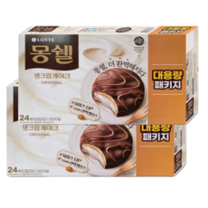 롯데제과 몽쉘 생크림케이크, 816g, 2개