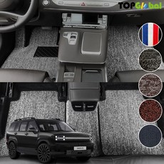 현대 싼타페 디 올 뉴 MX5 순정형 디자인매트 차량용 실내전좌석 바닥매트 티오피카매트, 트렁크만, 블랙, 싼타페 MX5 하이브리드 7인승 [2023.08~]