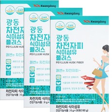 광동 차전자피가루 식이섬유 분말 차전차피 숙변 30포 3개, 광동 차전자피 식이섬유 30포 3박스, 180g