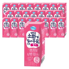 덴마크 소화가 잘되는 우유로 만든 딸기, 190ml, 24개