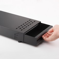 코빙 서랍형 넉박스 소, 블랙, 1개