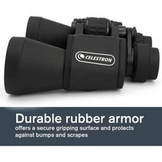 Celestron UpClose G2 쌍안경 다중 코팅 프리즘 유리 내성 고무 장갑 10x50, 01 G210X50