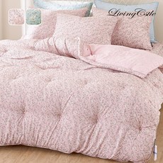 [국산] 리빙캐슬 블라썸 텐셀100% 차렵이불 세트