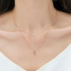 두줄실버목걸이