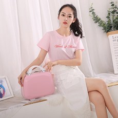 기내용캐리어 화장품케이스 가엽고편리한 미니 여성 슈트케이스 컬러 14inch소형 트렁크 상큼 수납가방