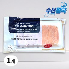 수산왕국 연어 슬라이스 초밥 회 샐러드 8G, 1개, 160g(20미)