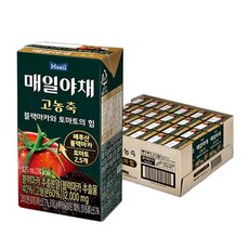 매일유업 매일야채 고농축 블랙마카와 토마토의 힘 125ml 24개입 1개 1292095, 매일유업 매일야채 고농축 블랙마카와 토마토의 힘 125, 0.125l