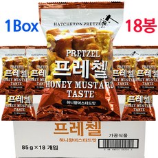 프레첼 허니향머스타드맛 85g x 18봉, 없음, 18개