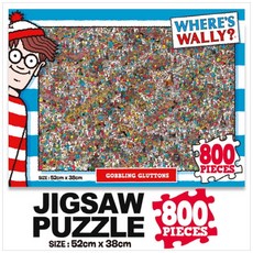 [학산문화사] 윌리를 찾아라 직소퍼즐 800pcs: 먹는걸 멈출 수가 없어, 단일상품