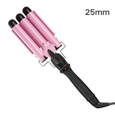 Professional 110-220v Hair Curling Iron Ceramic Triple Barrel Curler Deep Pearl [S00125713], 상품 상세페이지 참조, 02-Color: 25mm-125713