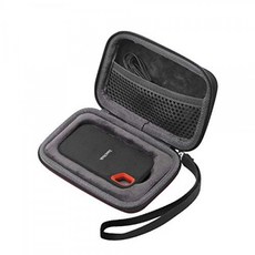 Fromsky 케이스 Sandisk 외장 SSD 익스트림 휴대용 보호 커버 수납 주머니 (짙은 회색), 단일상품