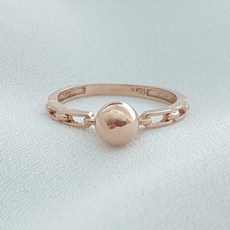 14K 18K 골드 볼 반지 6mm