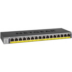 NETGEAR 16 포트 기가비트 이더넷 PoE 네트워크 스위치 (GS116PP)-16 x PoE + @ 183W 데스크톱 / 랙 마, 단일상품