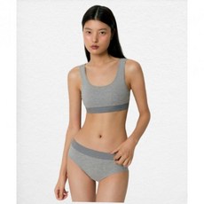MUSINSA STANDARD WOMAN 우먼즈 코튼 브라 탑 [미디엄 그레이]