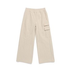 [내셔널지오그래픽키즈] 바지 K243GPT040 판테라 우븐 와이드핏 트레이닝 팬츠 L/BEIGE RSTA0117