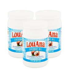 Louana 루아나 100% 퓨어 코코넛 오일 414ml 3팩, 3개