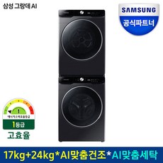 삼성전자 그랑데 AI 건조기+세탁기 세트 DV17T8740BV+WF24T8500KV