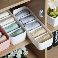 스텔라룸 칸막이 속옷 양말 정리함 (화이트), 1개