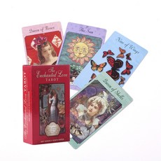 그는 매혹적인 사랑 타로 카드 갑판 데이트 짝짓기 및 카드 게임 선물 Arcana 초보자 타로 세트에 연인의 가이드|보드 게임|, 1개, 78PCS TT49, 단일