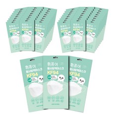 휘퓨어 황사방역마스크 KF94 소형 초소형 개별포장 50개입, 80개