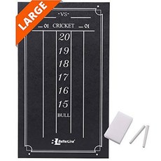 BETTERLINE 라지 프로페셔널 점수판 칠판 크리켓 and 01 다트 게임 - 15.5 x, 상세내용참조, 상세내용참조