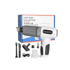 20000PA 자동차 진공 청소기 120W 무선 휴대용 청소 기계 키보드 자동차 가전 제품 강력한 휴대용 청소기, 6) White brushless