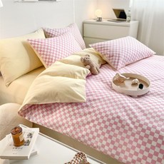 매트리스커버체크보드